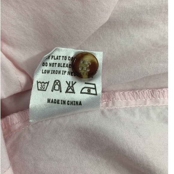 Mens Pink Dress Shirt Size 2XL Button Up Black Gingham Check Cuffs Long Sleeve - Picture 7 of 7